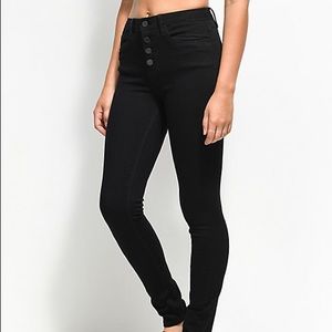 Black High Rise Jeggings